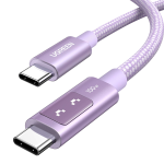 Cable Tipo C Ugreen 100W PD Usb C Chip E-marker Premium 1M Rosa