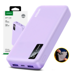 Power Bank Ugreen 20000 Mah Tipo C 20W PD Pantalla LED Lila