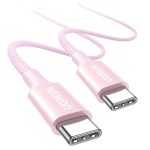 Cable Tipo C Ugreen USB-C 100W E-Marker para Laptop Rosa