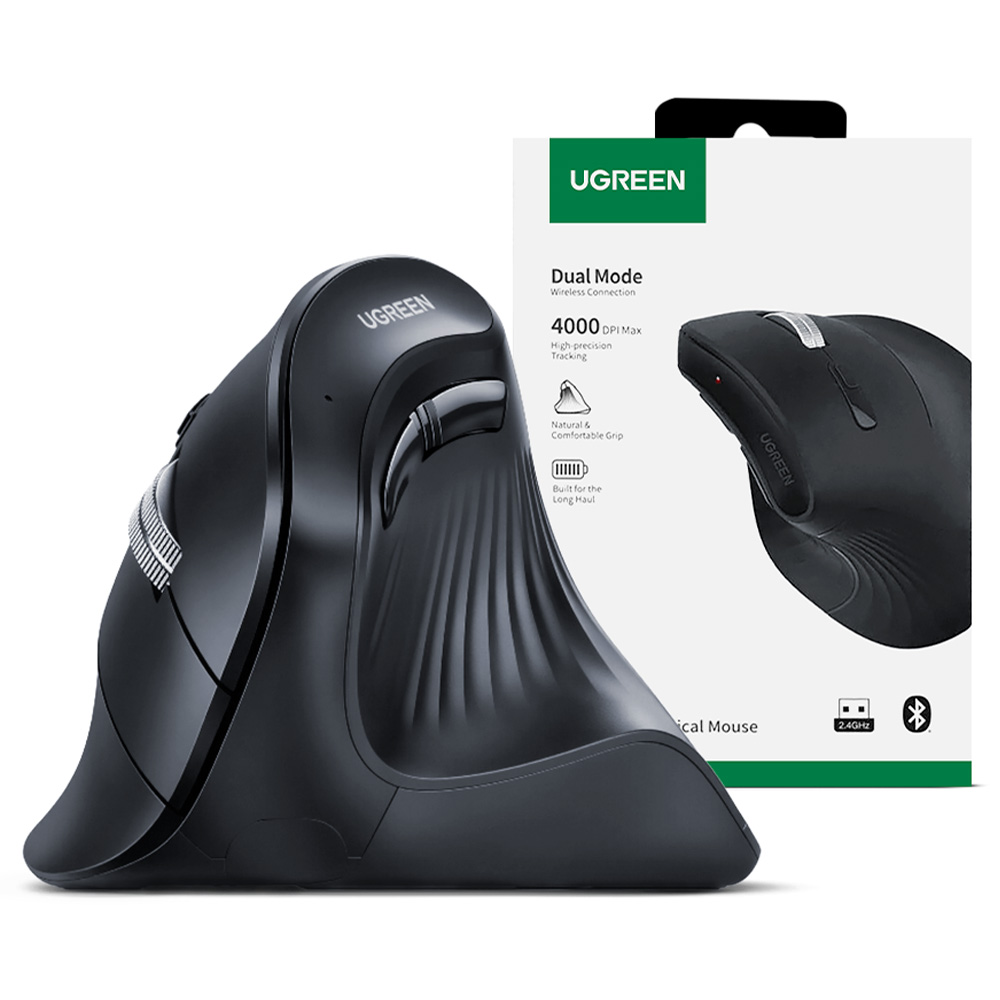 Mouse Bluetooth Vertical Ugreen Ergonomico MU008