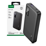 Power Bank Ugreen Tipo C 10000 mAh 20W PD Pantalla LED Negro