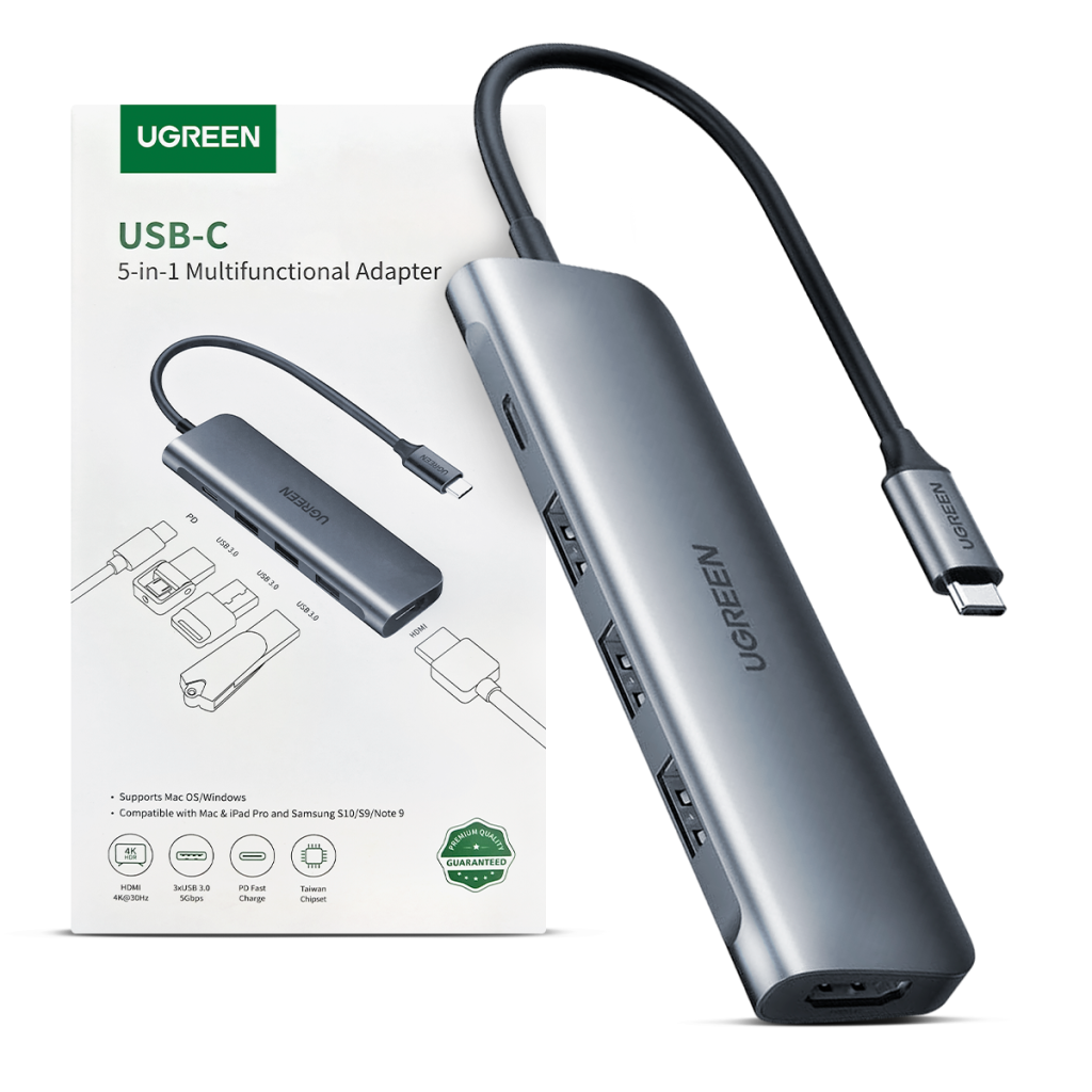 Adaptador Hub Tipo C Ugreen 5 en 1 50209