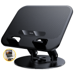Soporte Para Laptop Hoco Hd14 Giratorio 360° Ajustable Metal Negro
