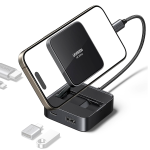 Hub Ugreen USB-C 4 en 1 Magnético HDMI Para Celular & Laptop Negro