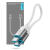 Cable Tipo C Cuktech 240W PD 3.1 USB-C 6A Magnetico 15cm Blanco