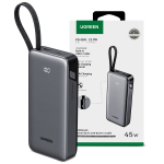 Power Bank Tipo C Ugreen 20000 mAh 45W Pantalla con Cable Integrado