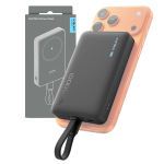 Power Bank Magnetico Cuktech CP12 10000 mAh con Cable Tipo C 22.5W Negro