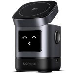 Cargador Magnetico Ugreen Qi2 15W 2 en 1 Estación de Carga Gris