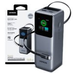 Power Bank Ugreen 20000 mAh 165W PB726 con Cable Retráctil Tipo C