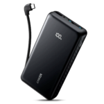 Power Bank Anker Zolo 20000 mAh 22.5W Pantalla con Cable Integrado Negro
