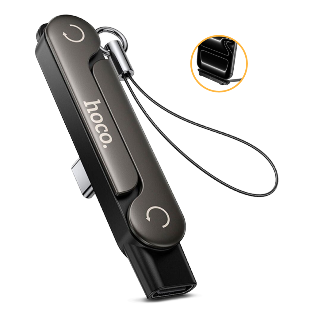 Adaptador USB-C con Soporte para Celular Hoco UA47A Tipo C 240W