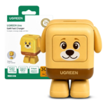 Adaptador Cargador Ugreen Pet 30W USB-C GaN Perrito Carga Rápida Amarillo