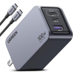 Cargador Ugreen 100W Nexode Pro Tipo C 3 en 1 X757 GaN con Cable USB-C