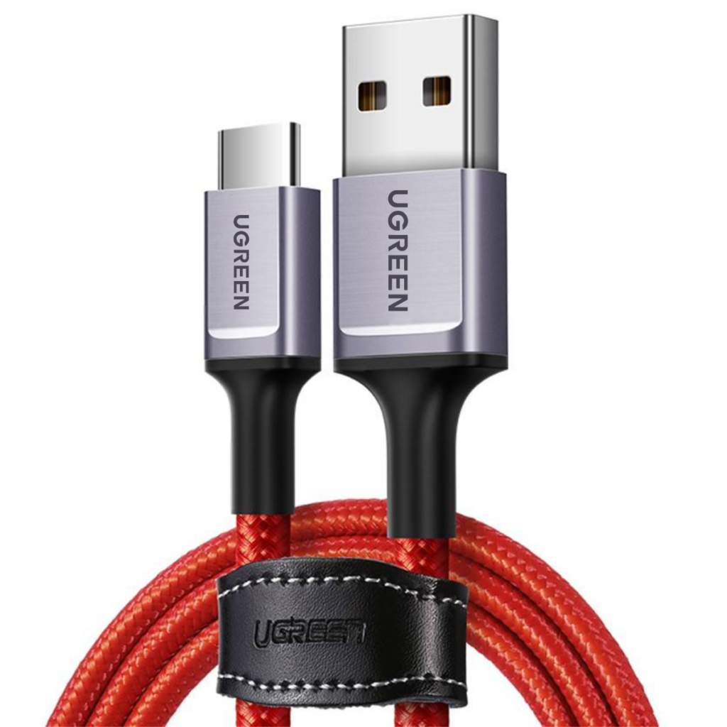 Cable Ugreen USB-C a USB-A 6A 66W 1m Rojo US505